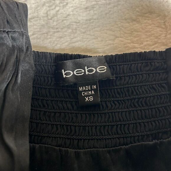 Bebe y2k Black One Shoulder Blouse - Picture 2 of 4